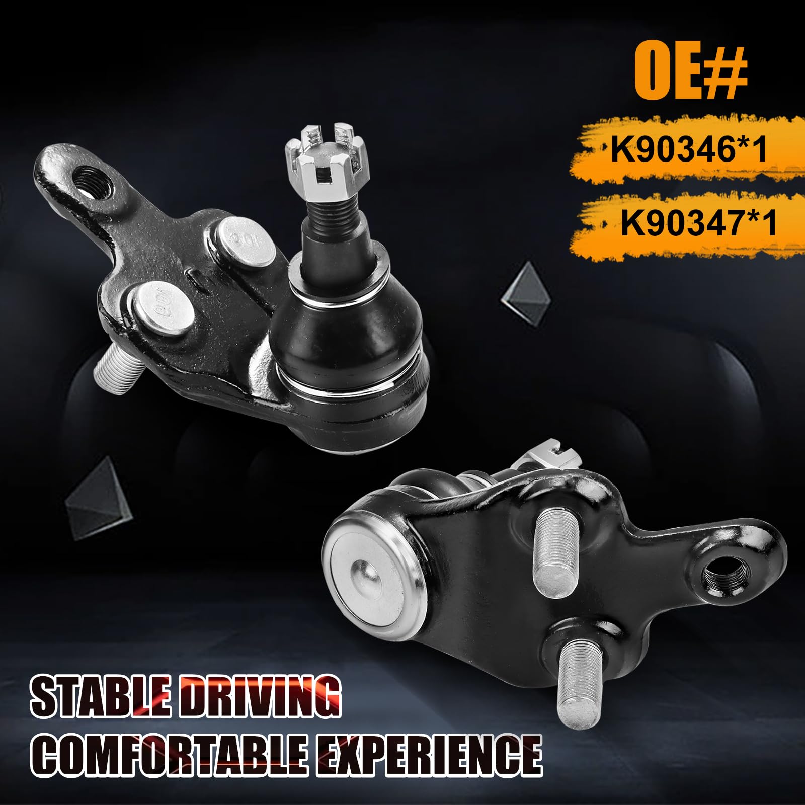 BENT L JOINT Dirty Adam Model サイズM Amumu Front Ball Joint - Lower Ball Joints Kit for Toyota
